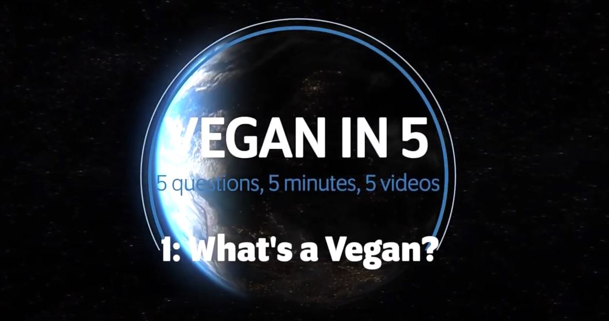 Vegan in 5: Video 1: What's a Vegan?